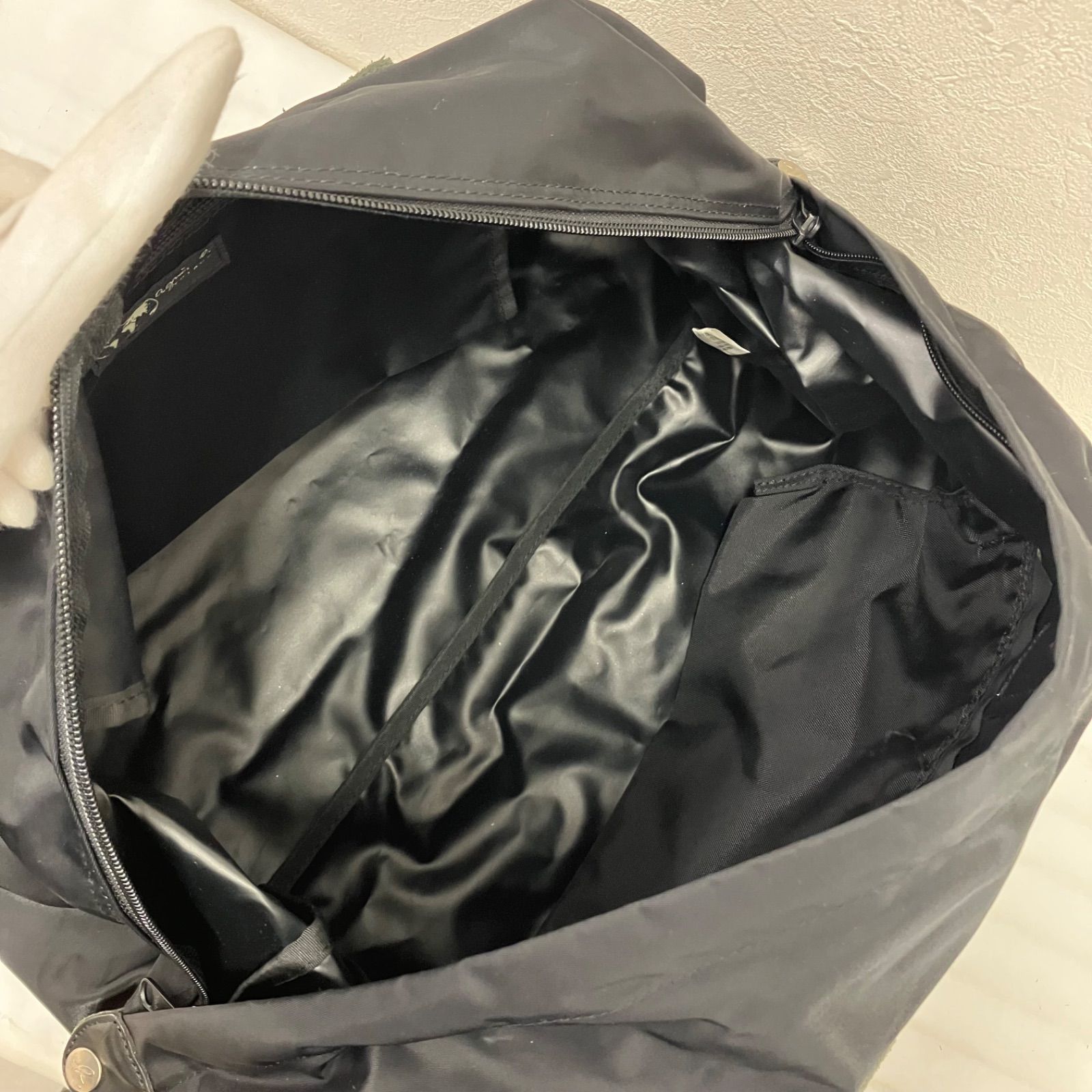【24時間以内発送】アニエスべー ボヤージュ ナイロン ボストンバッグ ブラック agnes b. - 【美品】アニエスベー ボヤージュ ナイロン ボストンバッグ