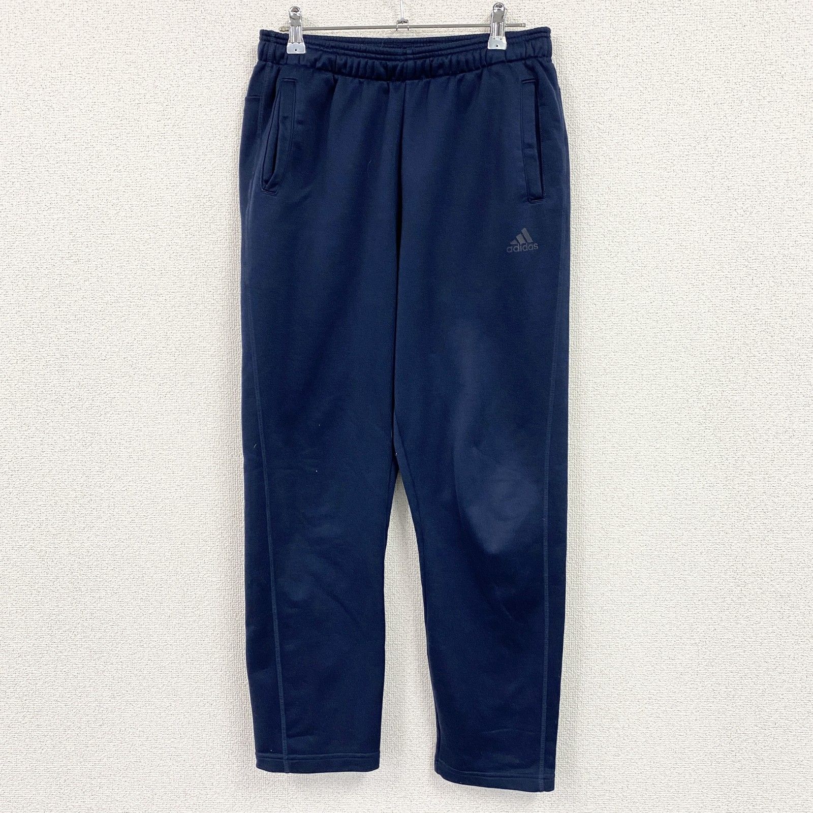 adidas アディダス トラックパンツ/ジャージパンツ 紺 ネイビー M