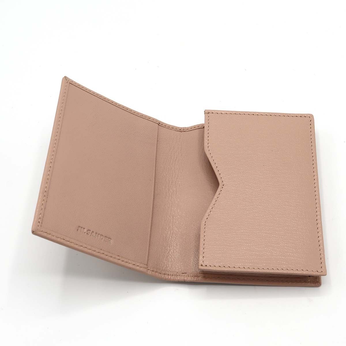 m*n様 ジルサンダー　長財布　新品未使用品　ピンクベージュ JIL SANDER ジルサンダー カードケース ピンクベージュ 名刺入れ 箱袋