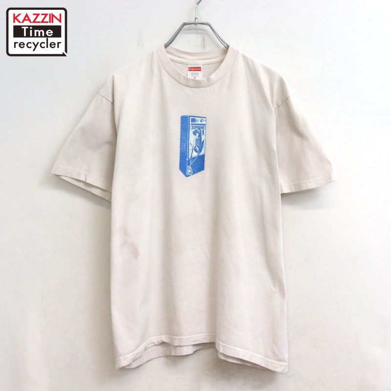 00s USA製 Supreme 18AW Pay phone 半袖Tシャツ メンズ 表記Mサイズ 