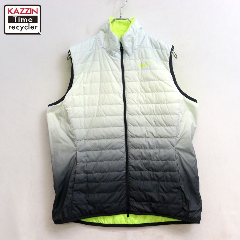 00s NIKE リバーシブル ダブルジップ ベスト メンズ 表記XLサイズ