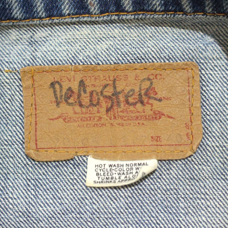 70s USA製 vintage Levi's 70505 ケアタグ デニムジャケット メンズ