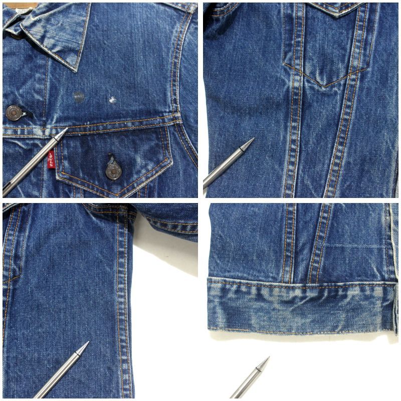70s USA製 vintage Levi's 70505 ケアタグ デニムジャケット メンズ
