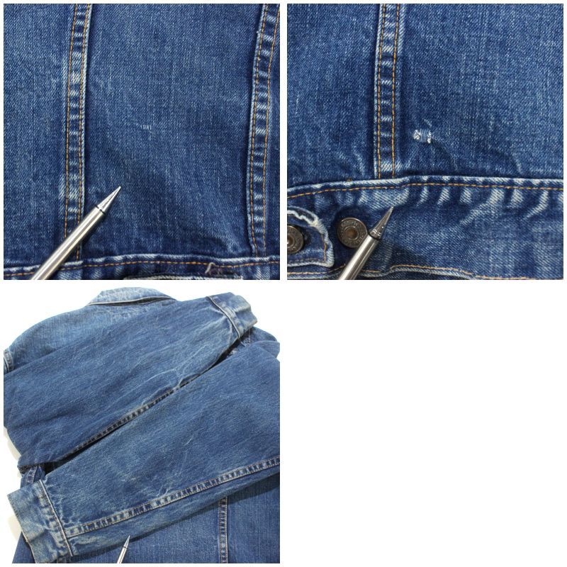70s USA製 vintage Levi's 70505 ケアタグ デニムジャケット メンズ
