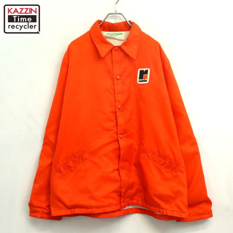 80s USA製 vintage Holloway ホロウェイ コーチジャケット メンズ 表記 