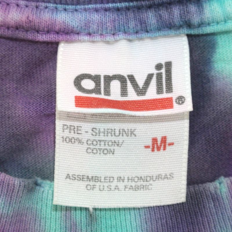 00s グレイトフルデッド Grateful Dead Anvil タイダイ柄 襤褸 バンドＴシャツ メンズ 表記Mサイズ