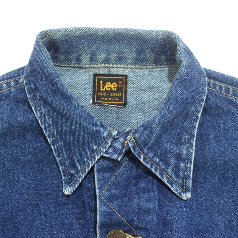 80s USA製 vintage Lee 220 デニムジャケット メンズ Sサイズ相当