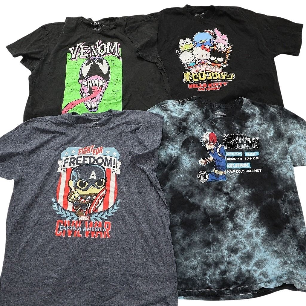 古着卸 まとめ キャラクター Tシャツ 16枚セット ( メンズ 2XL ) ディズニー ミッキー ダンボ スポンジボブ マーベル 中古 古着 NE8043 古着卸 まとめ キャラクター Tシャツ 16枚セット ( メンズ 2XL ) ディズニー ミッキー ダンボ スポンジボブ マーベル 中古 古着 NE8043