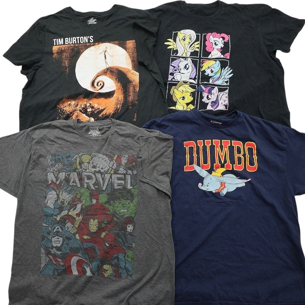 古着卸 まとめ キャラクター Tシャツ 16枚セット ( メンズ 2XL ) ディズニー ミッキー ダンボ スポンジボブ マーベル 中古 古着 NE8043 古着卸 まとめ キャラクター Tシャツ 16枚セット ( メンズ 2XL ) ディズニー ミッキー ダンボ スポンジボブ マーベル 中古 古着 NE8043