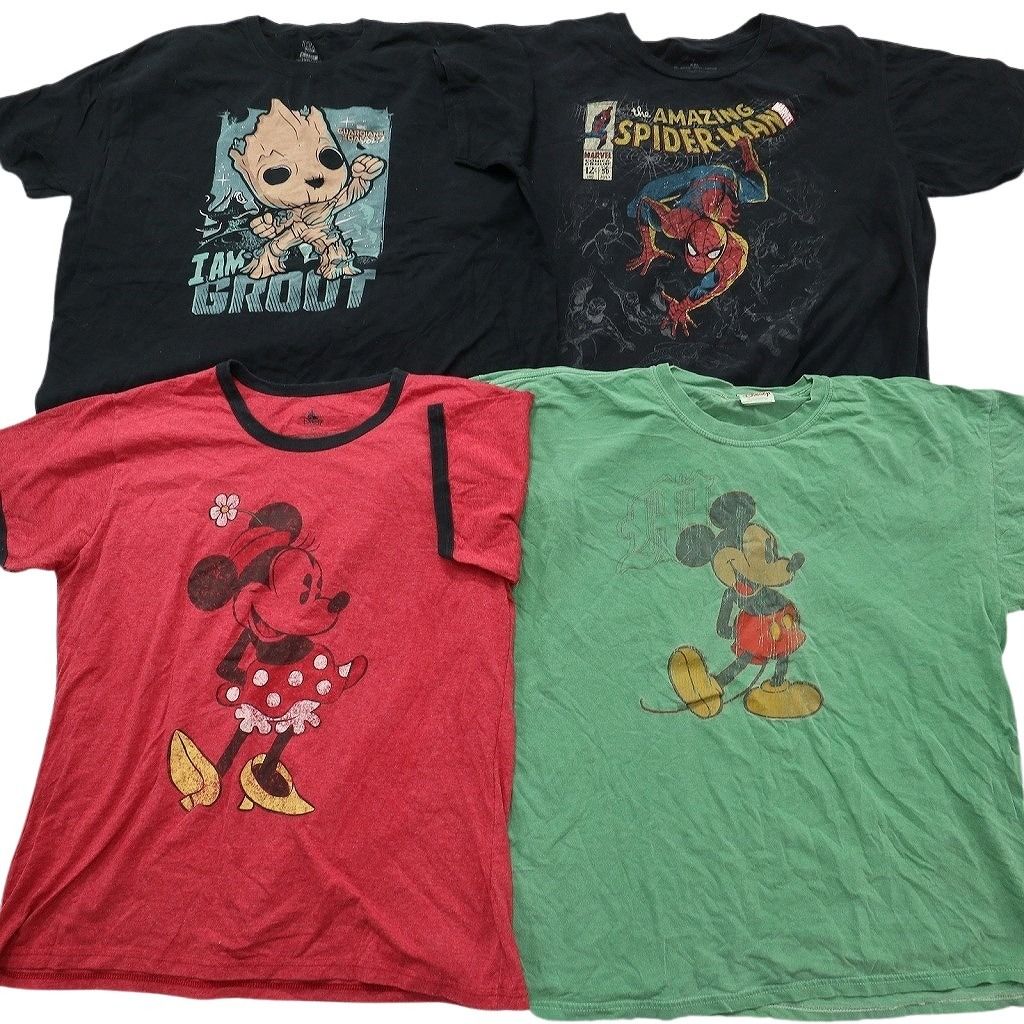 古着卸 まとめ キャラクター Tシャツ 16枚セット ( メンズ 2XL ) ディズニー ミッキー ダンボ スポンジボブ マーベル 中古 古着 NE8043 古着卸 まとめ キャラクター Tシャツ 16枚セット ( メンズ 2XL ) ディズニー ミッキー ダンボ スポンジボブ マーベル 中古 古着 NE8043