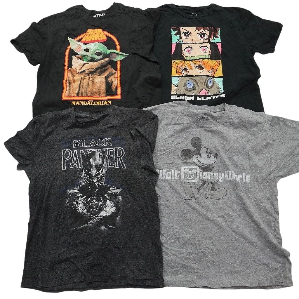 古着卸 まとめ キャラクター Tシャツ 16枚セット ( メンズ XL ) ディズニー ミッキー マーベル ヴェノム スターウォーズ 中古 古着 NE8045 古着卸 まとめ キャラクター Tシャツ 16枚セット ( メンズ XL ) ディズニー ミッキー マーベル ヴェノム スターウォーズ 中古 古着 NE8045