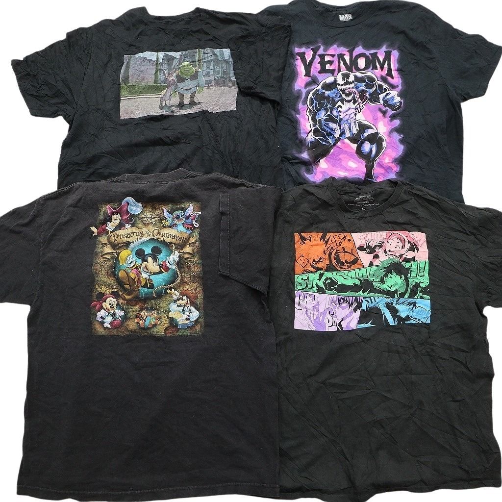 古着卸 まとめ キャラクター Tシャツ 16枚セット ( メンズ XL ) ディズニー ミッキー マーベル ヴェノム スターウォーズ 中古 古着 NE8045 古着卸 まとめ キャラクター Tシャツ 16枚セット ( メンズ XL ) ディズニー ミッキー マーベル ヴェノム スターウォーズ 中古 古着 NE8045