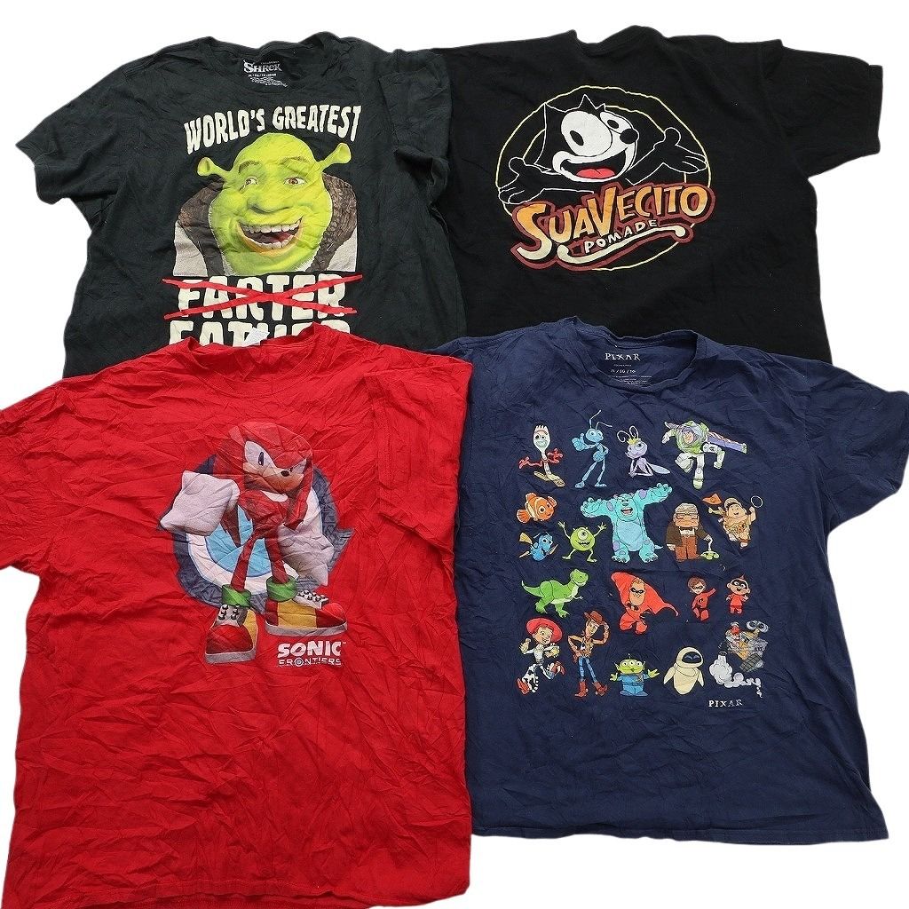 古着卸 まとめ キャラクター Tシャツ 16枚セット ( メンズ XL ) ディズニー ミッキー マーベル ヴェノム スターウォーズ 中古 古着 NE8045 古着卸 まとめ キャラクター Tシャツ 16枚セット ( メンズ XL ) ディズニー ミッキー マーベル ヴェノム スターウォーズ 中古 古着 NE8045