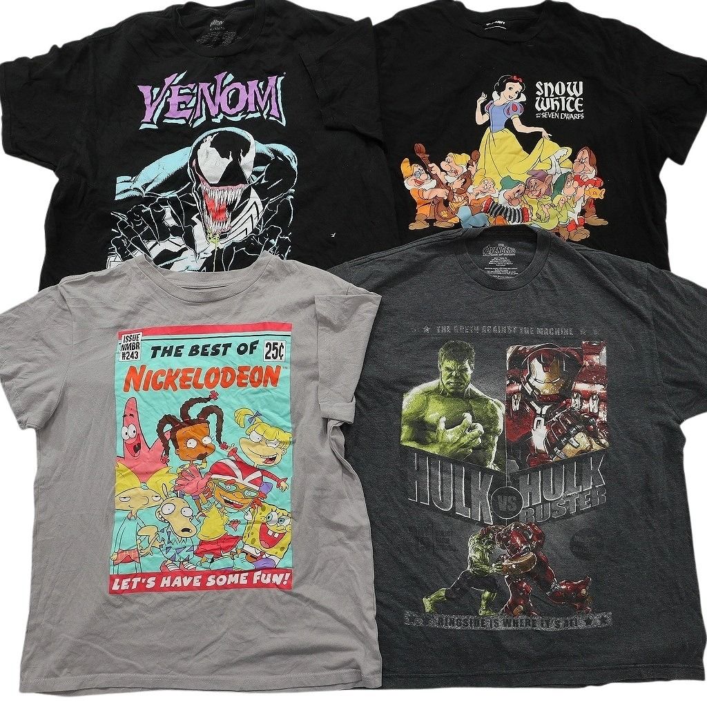 古着卸 まとめ売り キャラクター Tシャツ 16枚セット ( メンズ XL ) スヌーピー マーベル ソニック ライオンキング 中古 古着 NE8048 古着卸 まとめ売り キャラクター Tシャツ 16枚セット ( メンズ XL ) スヌーピー マーベル ソニック ライオンキング 中古 古着 NE8048