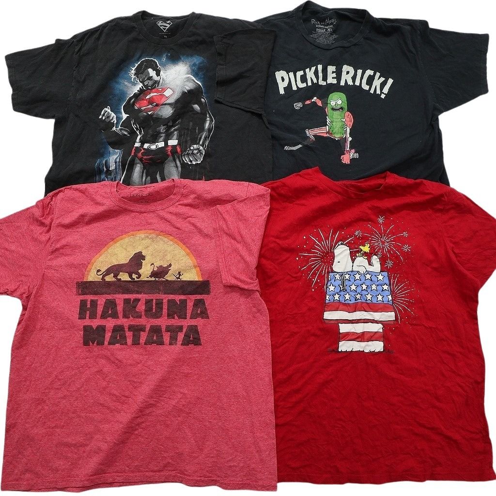 古着卸 まとめ売り キャラクター Tシャツ 16枚セット ( メンズ XL ) スヌーピー マーベル ソニック ライオンキング 中古 古着 NE8048 古着卸 まとめ売り キャラクター Tシャツ 16枚セット ( メンズ XL ) スヌーピー マーベル ソニック ライオンキング 中古 古着 NE8048