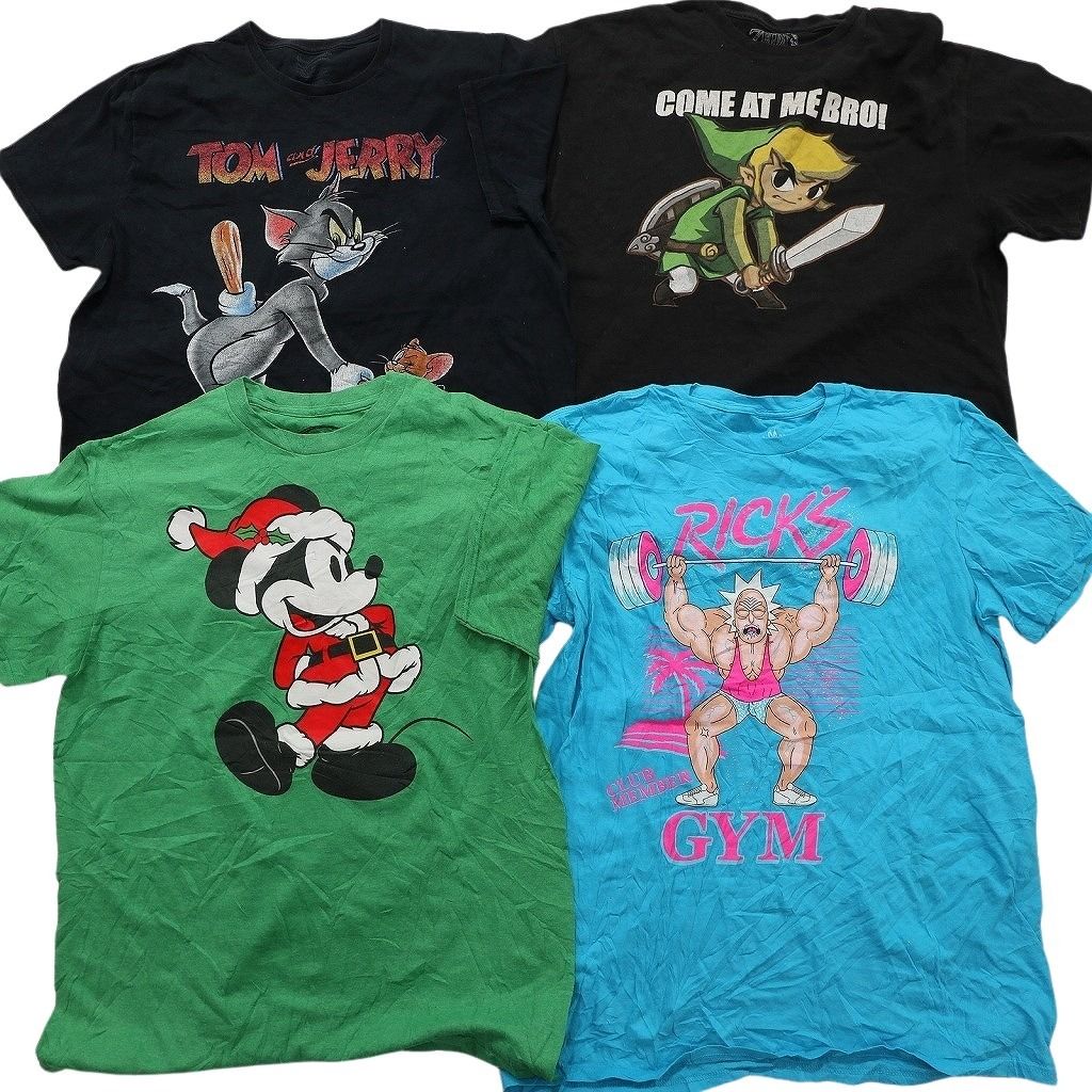古着卸 まとめ売り キャラクター Tシャツ 16枚セット ( メンズ L/XL ) スターウォーズ ディズニー ミッキー リンク 中古 古着 NE8049 古着卸 まとめ売り キャラクター Tシャツ 16枚セット ( メンズ L/XL ) スターウォーズ ディズニー ミッキー リンク 中古 古着 NE8049