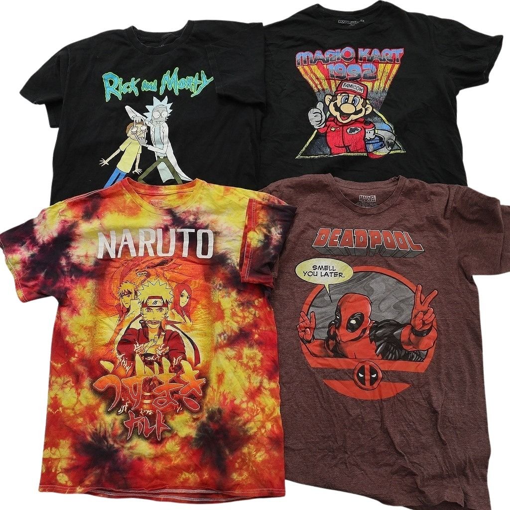 古着卸 まとめ売り キャラクター Tシャツ 16枚セット ( メンズ L ) ディズニー マーベル スティッチ キャプテンアメリカ 中古 古着 NE8053 古着卸 まとめ売り キャラクター Tシャツ 16枚セット ( メンズ L ) ディズニー マーベル スティッチ キャプテンアメリカ 中古 古着 NE8053