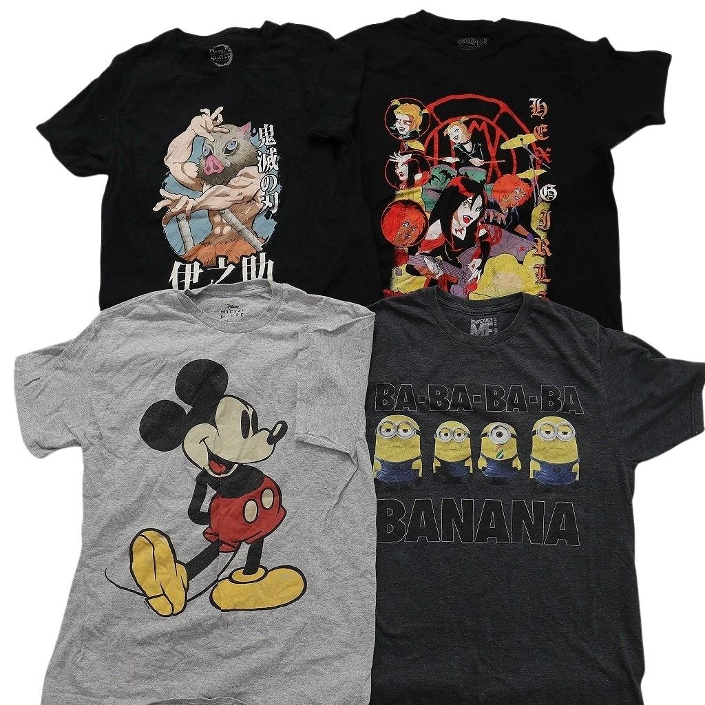 古着卸 まとめ売り キャラクター Tシャツ 16枚セット ( メンズ M ) スヌーピー ディズニー ミッキー スターウォーズ 中古 古着 NE8059