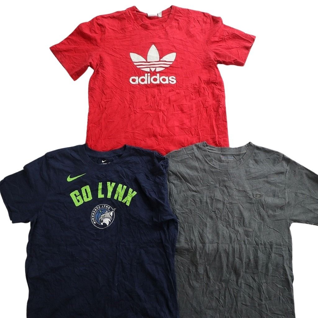 古着卸 まとめ売り ブランドMIX Tシャツ 14枚セット ( メンズ M ) リーバイス ナイキ アディダス チャンピオン 中古 古着 NE8065
