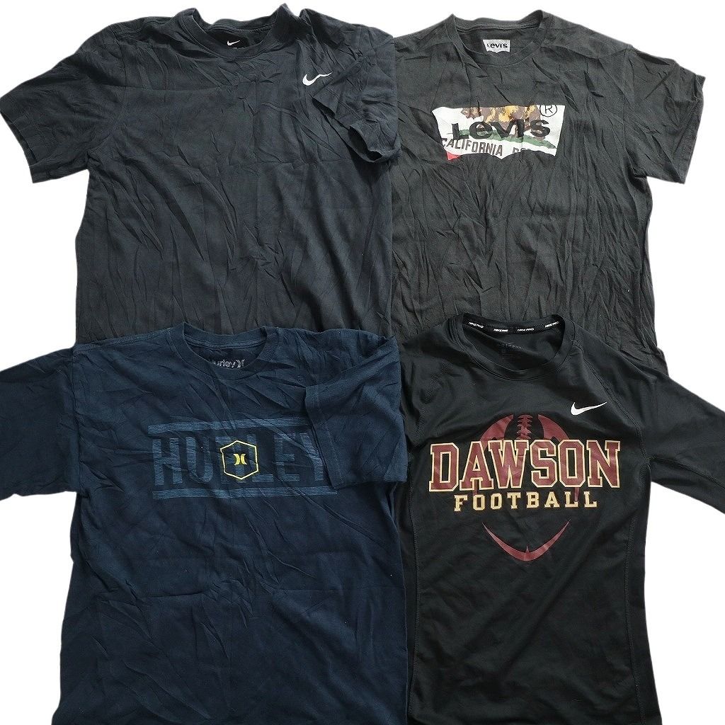 古着卸 まとめ売り ブランドMIX Tシャツ 14枚セット ( メンズ M ) リーバイス ナイキ アディダス チャンピオン 中古 古着 NE8065