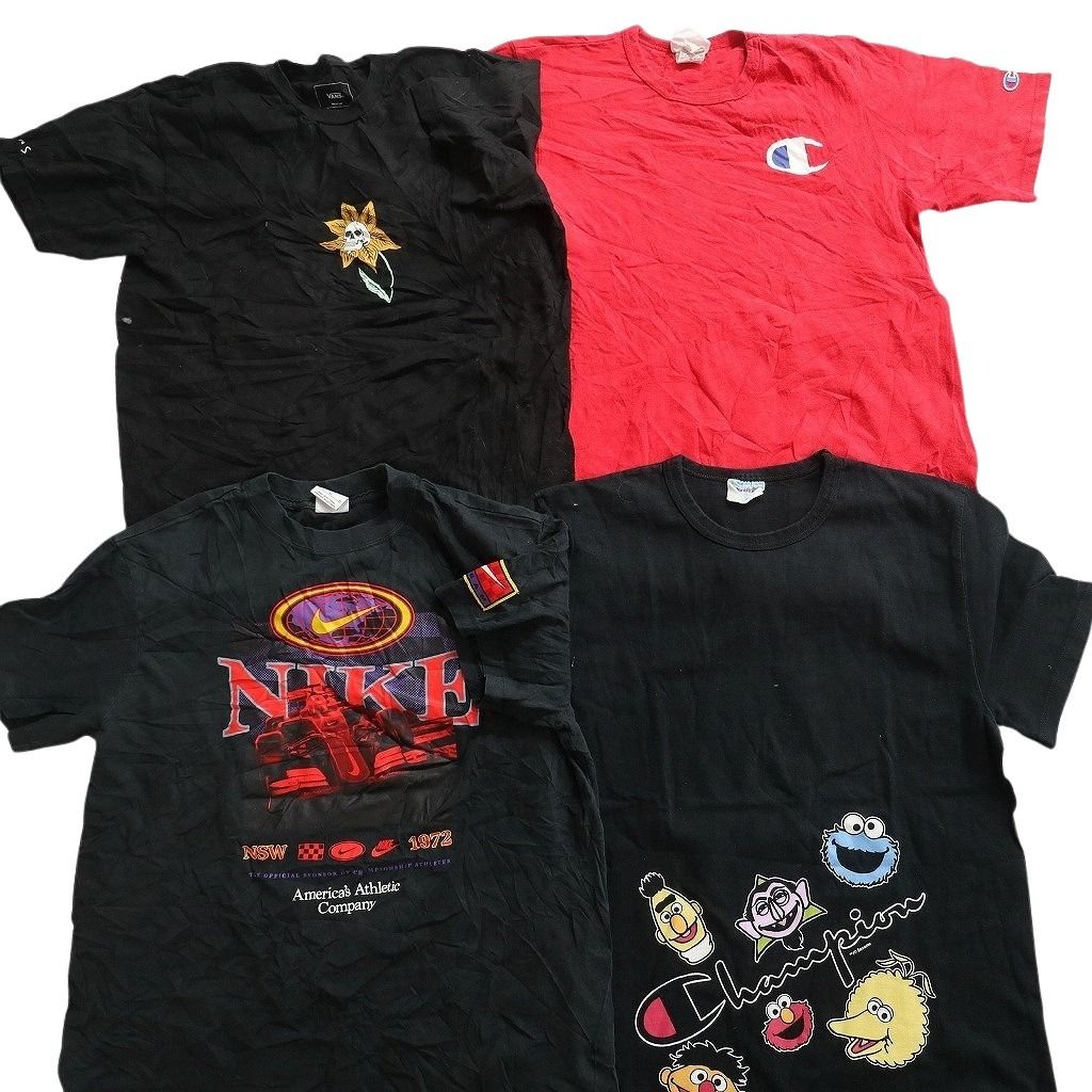 古着卸 まとめ売り ブランドMIX Tシャツ 14枚セット ( メンズ M ) リーバイス ナイキ アディダス チャンピオン 中古 古着 NE8065