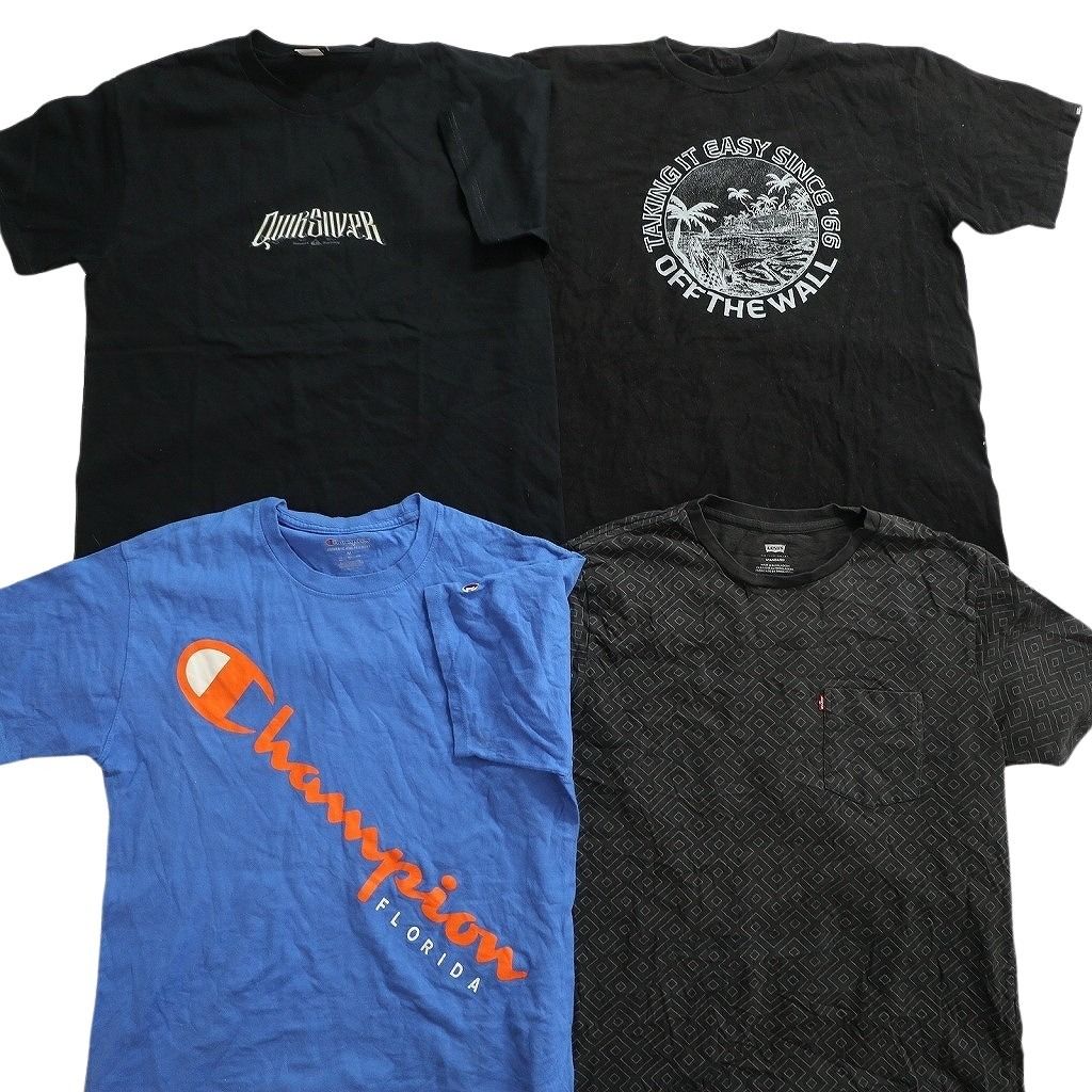 古着卸 まとめ売り ブランドMIX Tシャツ 14枚セット ( メンズ M ) コロンビア スラッシャー リーバイス ナイキ VANS 中古 古着 NE8066