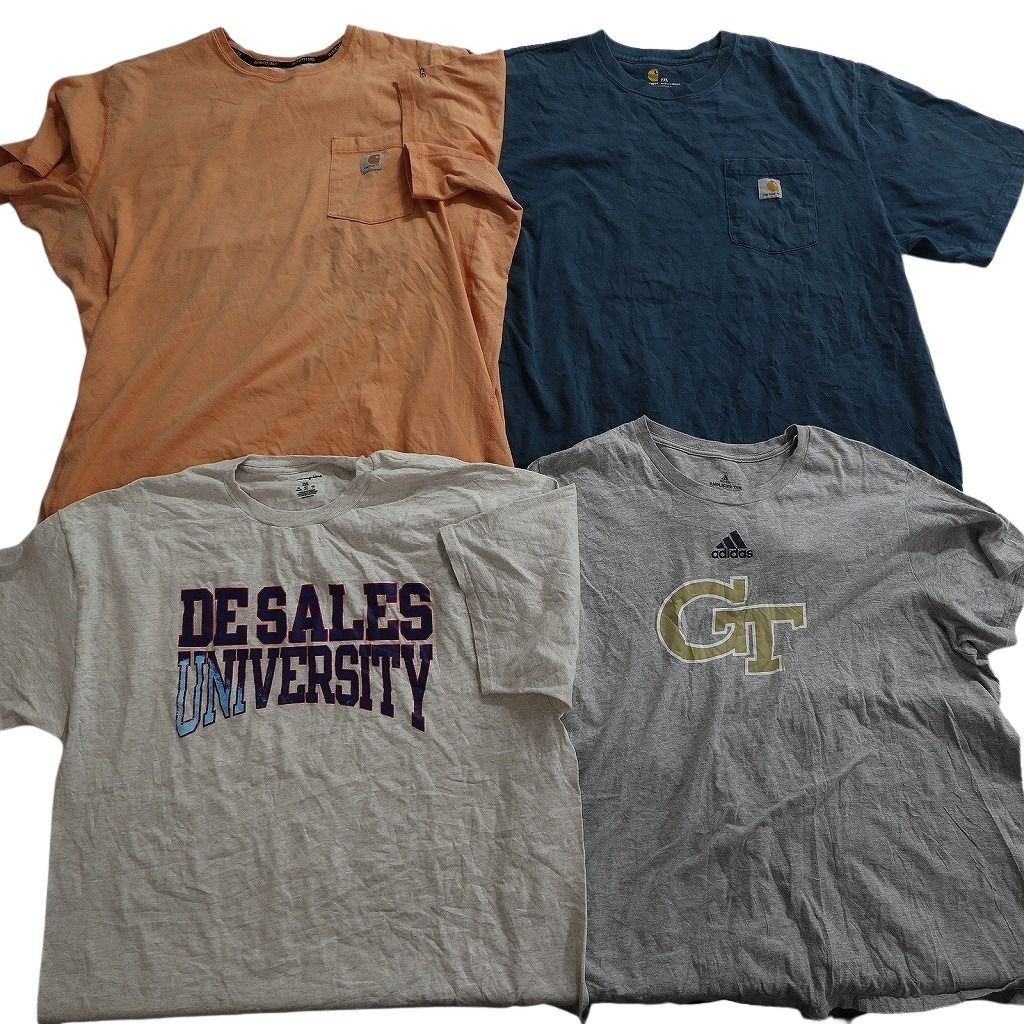 古着卸 まとめ売り ブランドMIX Tシャツ 16枚セット ( メンズ 2XL ) カーハート コロンビア ナイキ チャンピオン プーマ 中古 古着 NE8067
