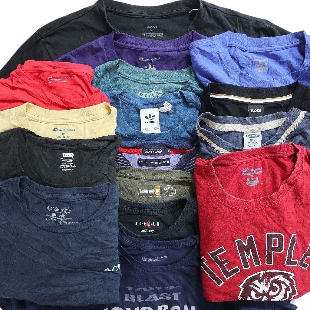 古着卸 まとめ ブランドMIX Tシャツ 16枚セット ( メンズ XL/2XL ) コロンビア リーバイス オールドネイビー ジョーダン 中古 古着 NE8068