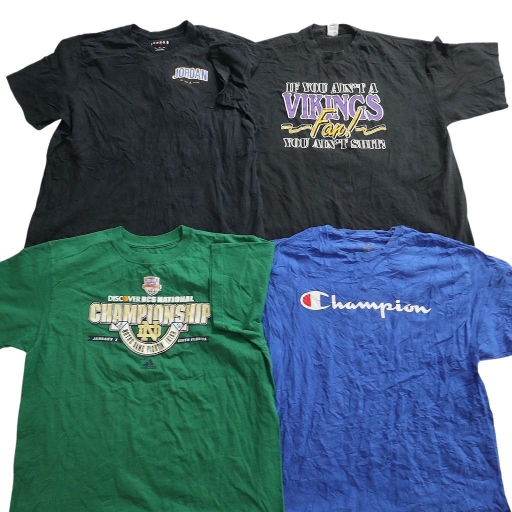 古着卸 まとめ売り ブランドMIX Tシャツ 16枚セット ( メンズ XL ) ノースフェイス カーハート ジョーダン ナイキ 中古 古着 NE8069