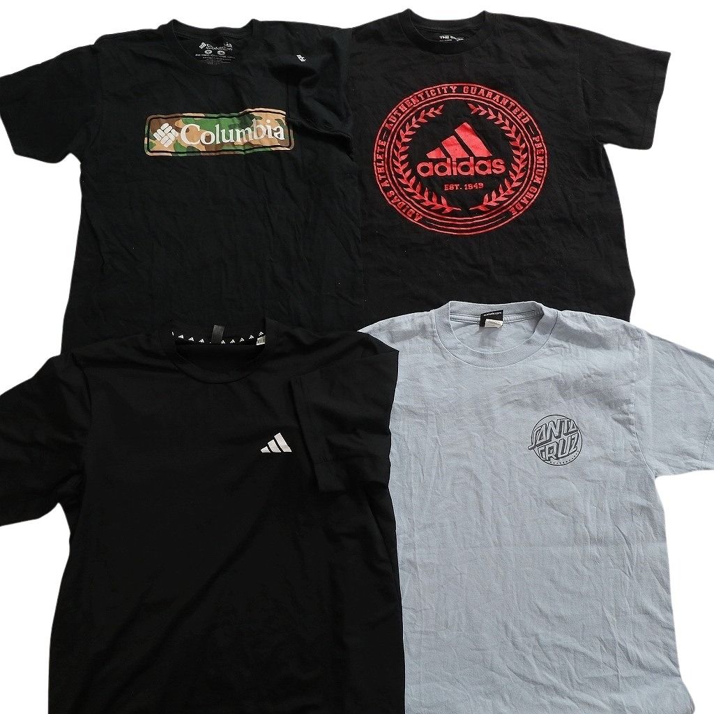 古着卸 まとめ ブランドMIX Tシャツ 14枚セット ( メンズ M ) コロンビア ジョーダン ナイキ チャンピオン アディダス 中古 古着 NE8070
