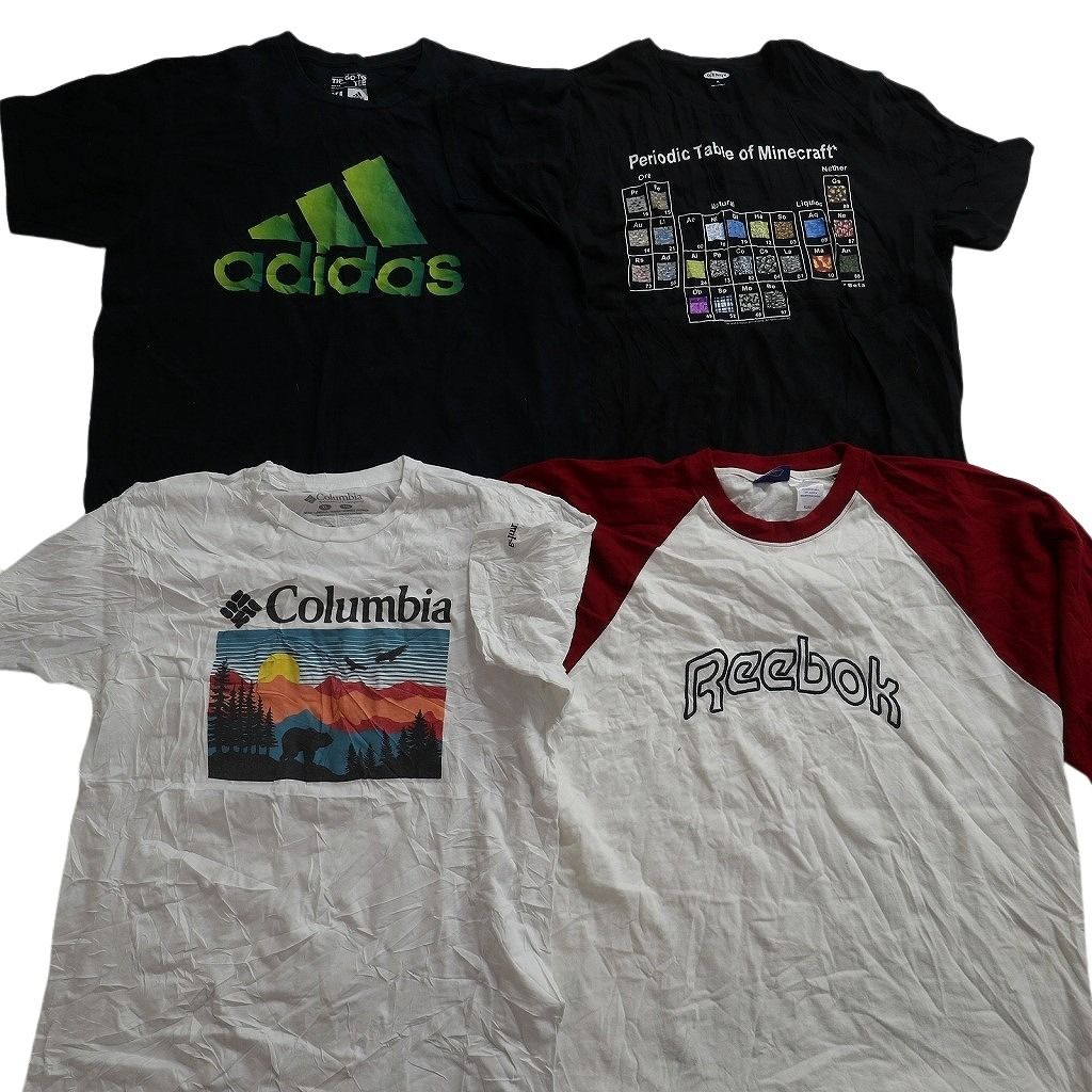 古着卸 まとめ ブランドMIX Tシャツ 16枚セット ( メンズ XL ) パタゴニア コロンビア シュプリーム オールドネイビー 中古 古着 NE8072