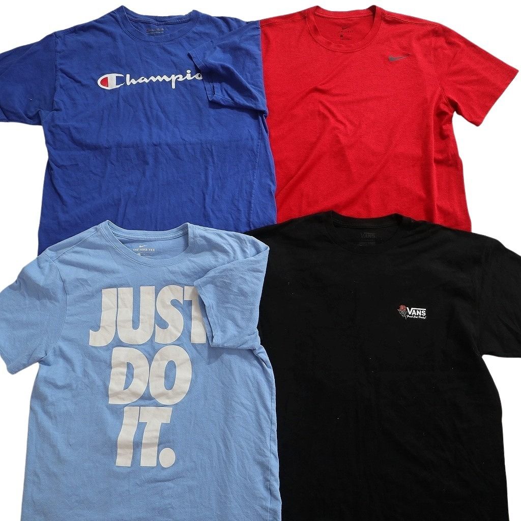 古着卸 まとめ売り ブランドMIX Tシャツ 15枚セット ( メンズ L ) カーハート オークリー ジョーダン ナイキ アディダス 中古 古着 NE8076