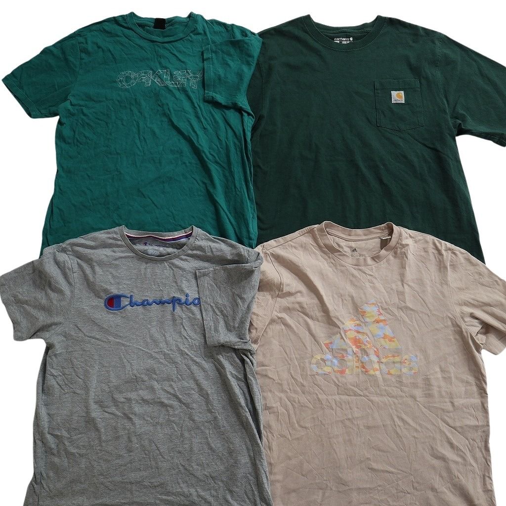 古着卸 まとめ売り ブランドMIX Tシャツ 15枚セット ( メンズ L ) カーハート オークリー ジョーダン ナイキ アディダス 中古 古着 NE8076