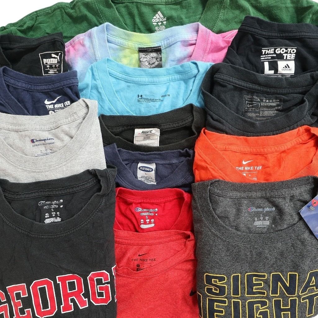 古着卸 まとめ売り ブランドMIX Tシャツ 15枚セット ( メンズ L ) オールドネイビー ナイキ チャンピオン アディダス 中古 古着 NE8077 古着卸 まとめ売り ブランドMIX Tシャツ 15枚セット ( メンズ L ) オールドネイビー ナイキ チャンピオン アディダス 中古 古着 NE8077