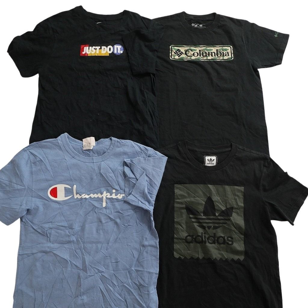 古着卸 まとめ売り ブランドMIX Tシャツ 16枚セット ( メンズ S ) コロンビア ナイキ アディダス チャンピオン 中古 古着 NE8080