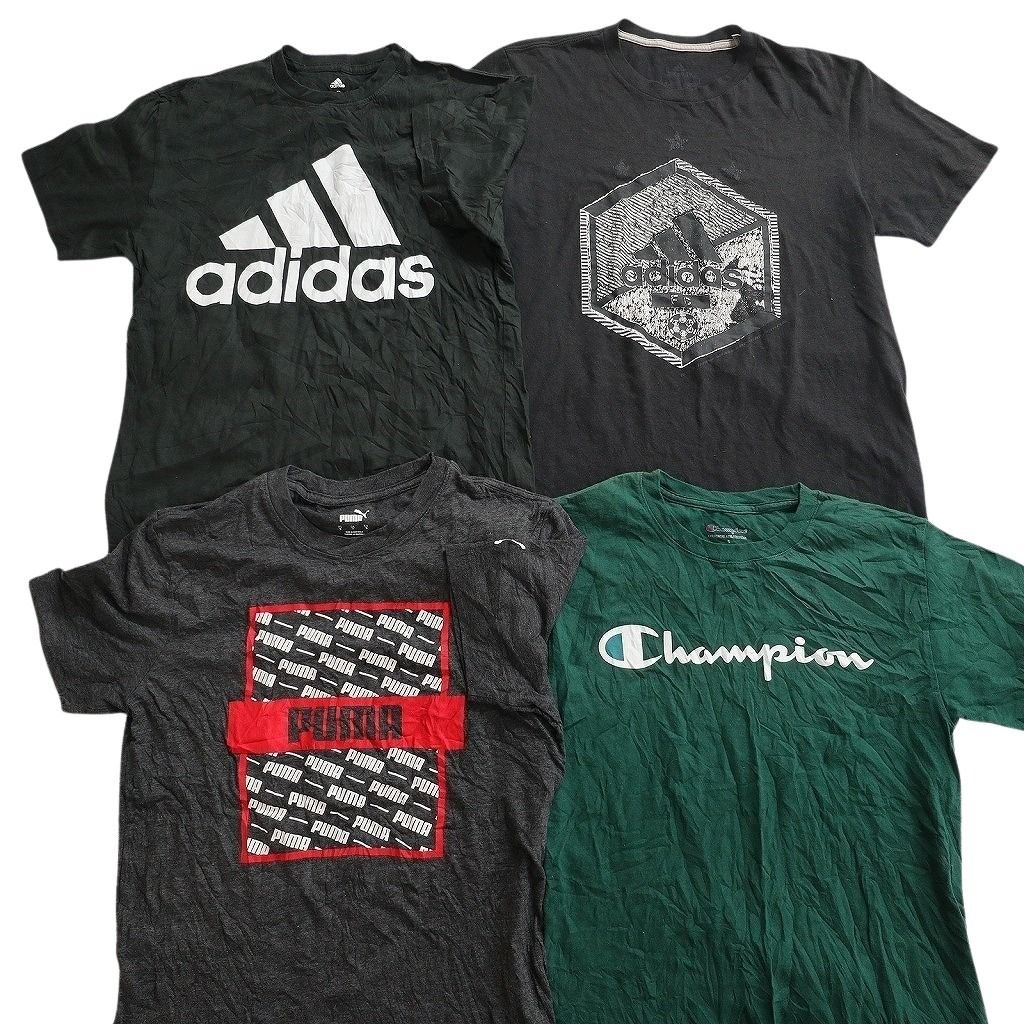 古着卸 まとめ売り ブランドMIX Tシャツ 16枚セット ( メンズ S ) コロンビア ナイキ アディダス チャンピオン 中古 古着 NE8080