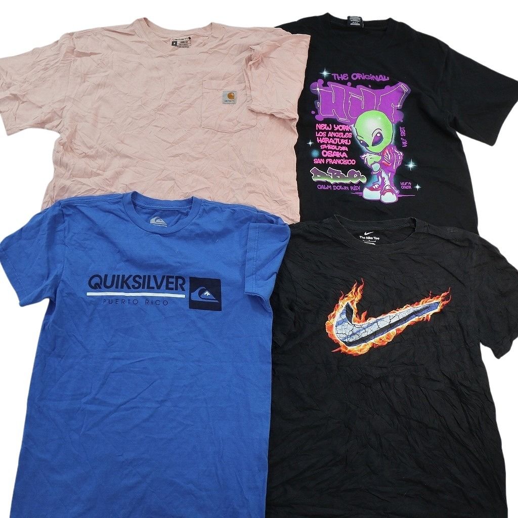 古着卸 まとめ売り ブランドMIX Tシャツ 16枚セット ( メンズ S/M ) カーハート ディッキーズ ナイキ チャンピオン 中古 古着 NE8081