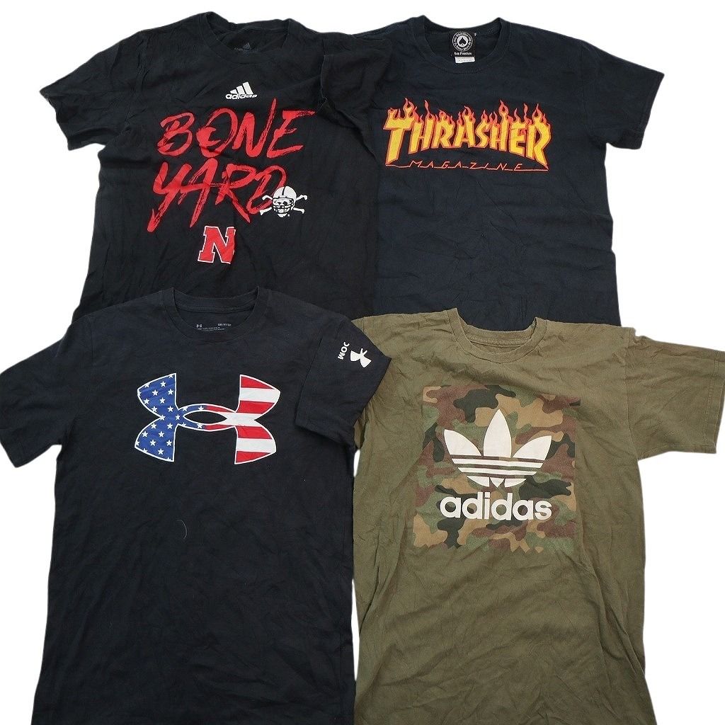 古着卸 まとめ売り ブランドMIX Tシャツ 16枚セット ( メンズ S ) コロンビア スラッシャー ナイキ アディダス 中古 古着 NE8082