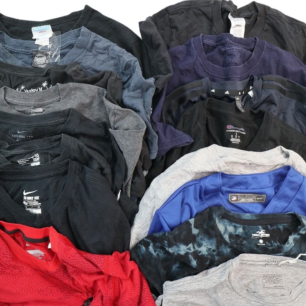 古着卸 まとめ売り ブランドMIX Tシャツ 16枚セット ( メンズ S ) パタゴニア コロンビア ナイキ チャンピオン 中古 古着 NE8083