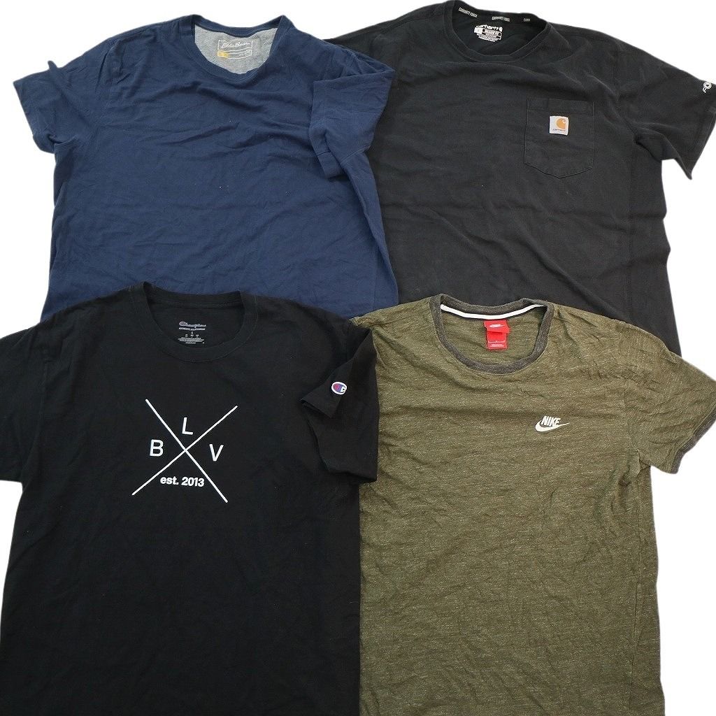 古着卸 まとめ ブランドMIX Tシャツ 16枚セット ( メンズ L ) コロンビア カーハート ナイキ チャンピオン アディダス 中古 古着 NE8087