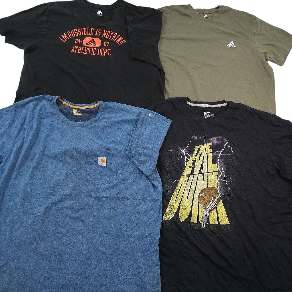 古着卸 まとめ売り ブランドMIX Tシャツ 16枚セット ( メンズ 2XL/3XL/5XL ) カーハート ディッキーズ エディーバウアー 中古 古着 NE8092 古着卸 まとめ売り ブランドMIX Tシャツ 16枚セット ( メンズ 2XL/3XL/5XL ) カーハート ディッキーズ エディーバウアー 中古 古着 NE8092