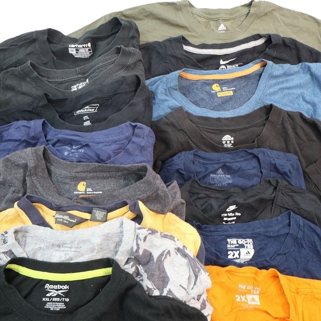 古着卸 まとめ売り ブランドMIX Tシャツ 16枚セット ( メンズ 2XL/3XL/5XL ) カーハート ディッキーズ エディーバウアー 中古 古着 NE8092 古着卸 まとめ売り ブランドMIX Tシャツ 16枚セット ( メンズ 2XL/3XL/5XL ) カーハート ディッキーズ エディーバウアー 中古 古着 NE8092