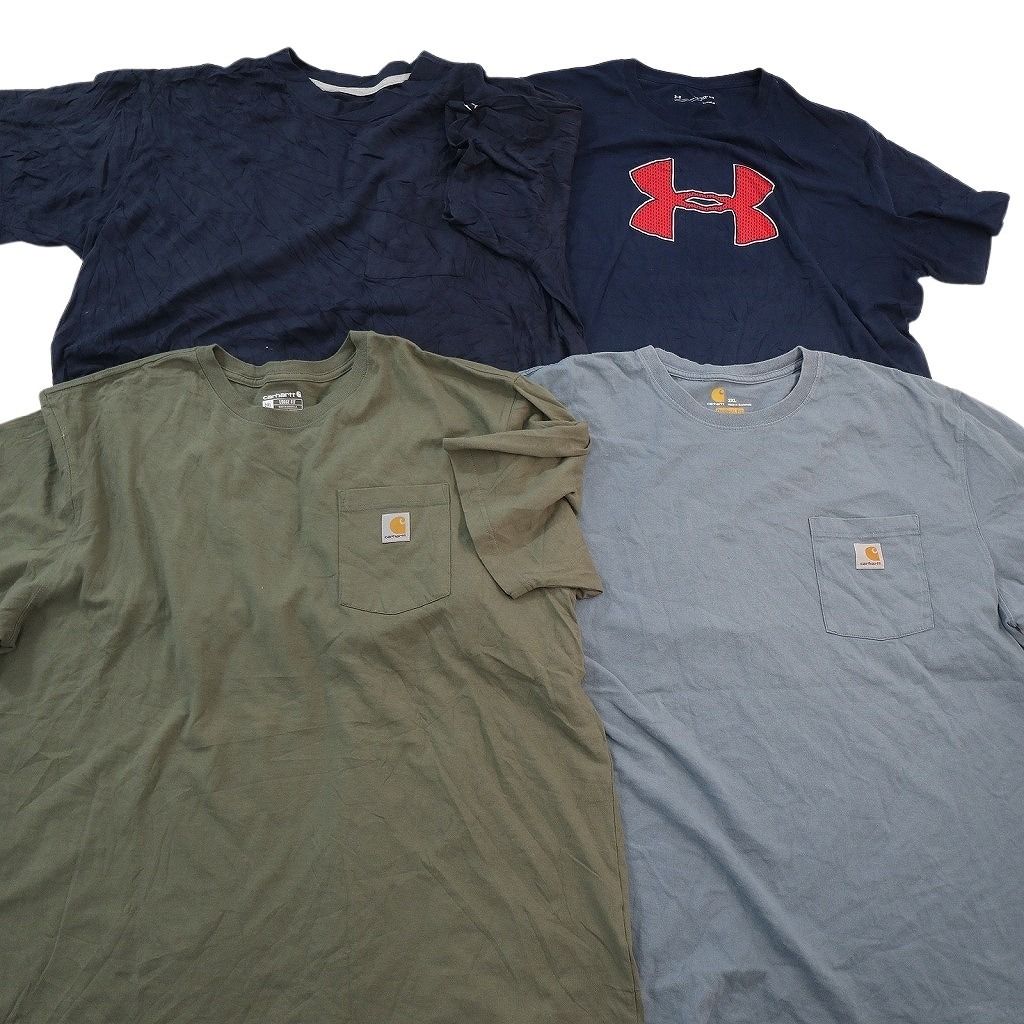 古着卸 まとめ売り ブランドMIX Tシャツ 16枚セット ( メンズ 2XL ) ノースフェイス カーハート ナイキ チャンピオン 中古 古着 NE8093