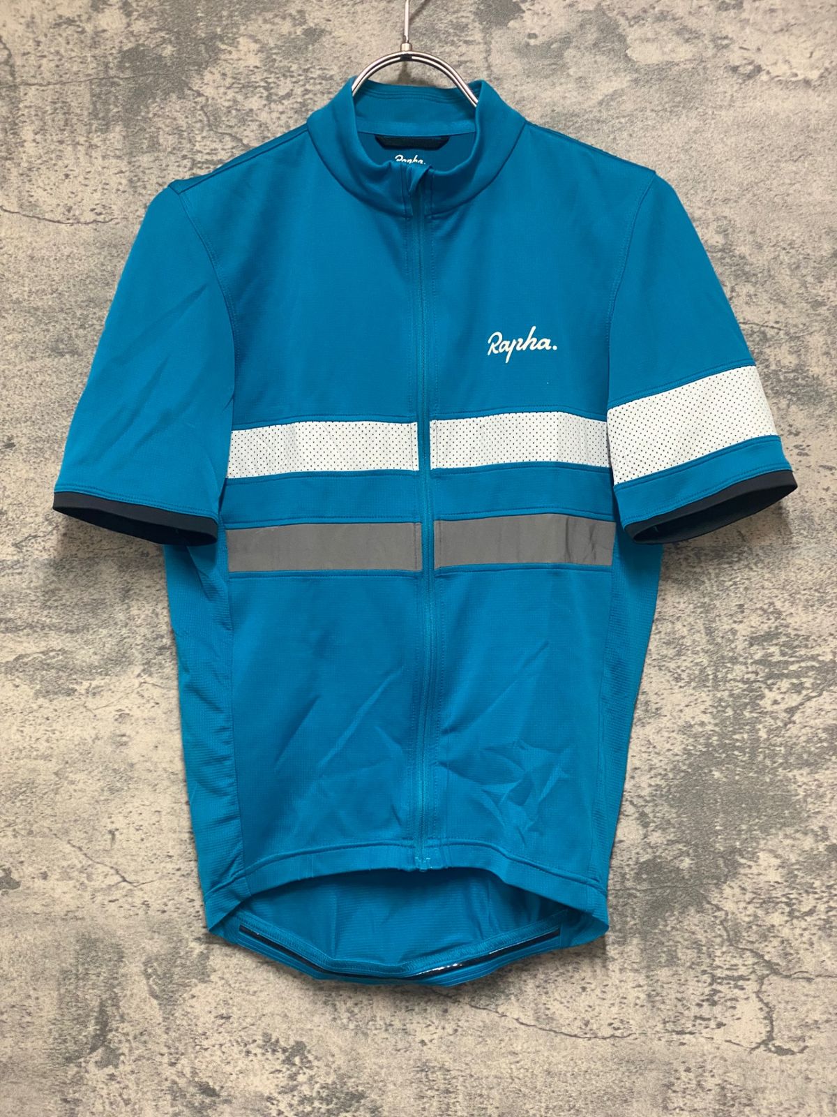美品　Rapha 　ラファ　サイクルジャージ　水色　L JI325 ラファ Rapha SUPER LIGHTWEIGHT JERSEY 半袖 サイクルジャージ