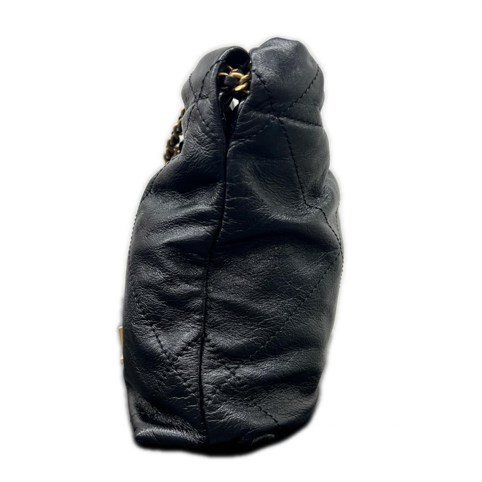 CHANEL 極美品 シャネル22 2way ミニハンドバッグ チェーンショルダー 