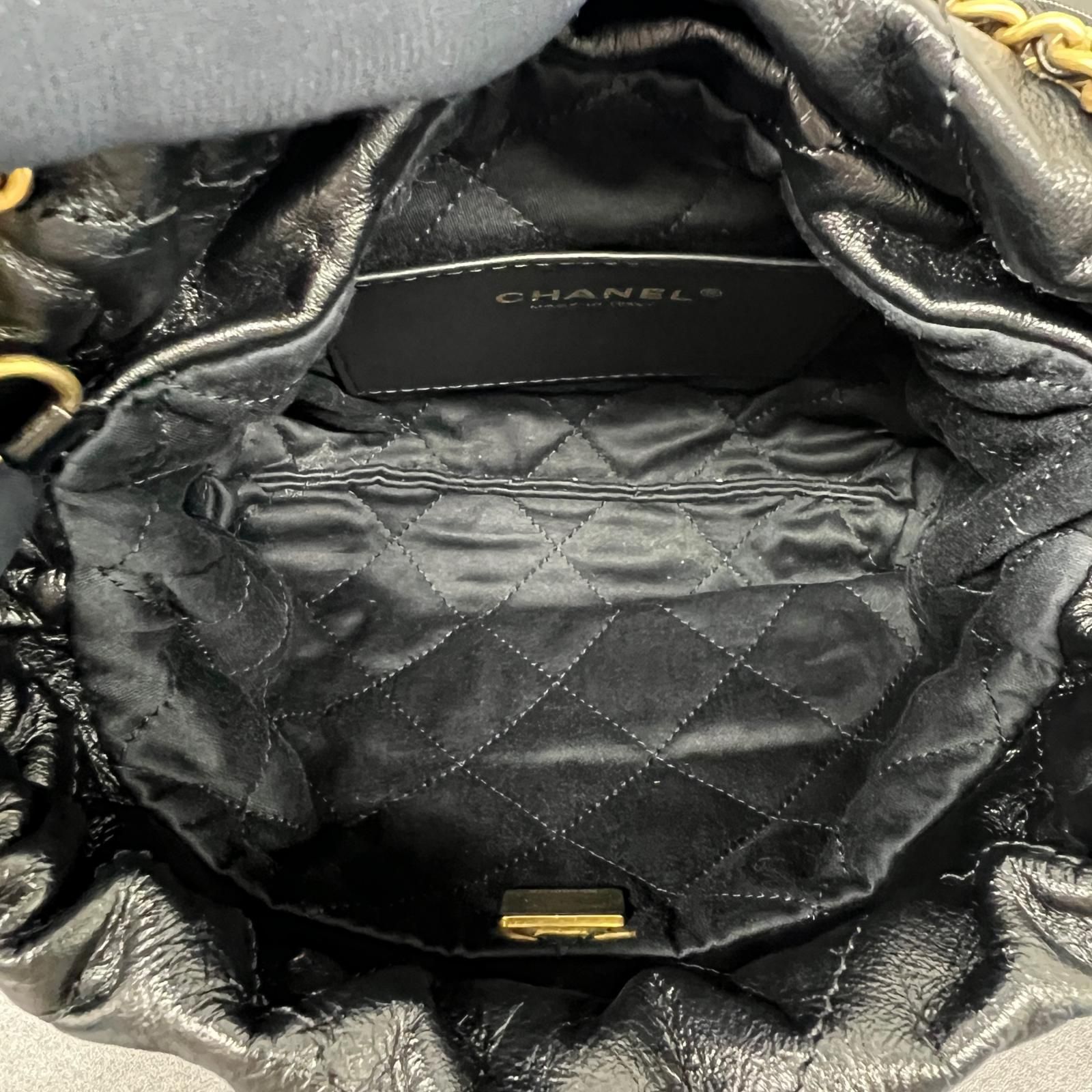 CHANEL 極美品 シャネル22 2way ミニハンドバッグ チェーンショルダー 