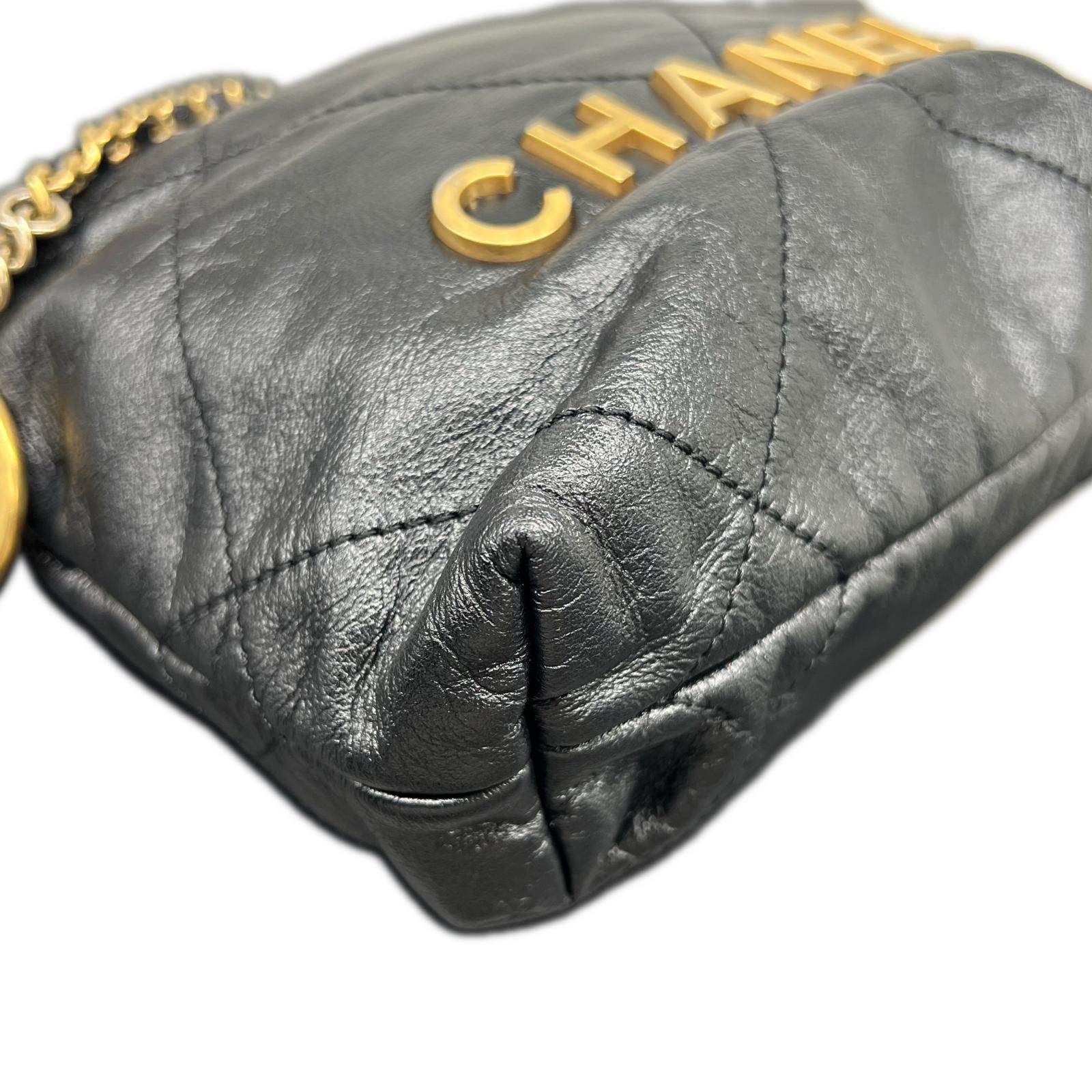 CHANEL 極美品 シャネル22 2way ミニハンドバッグ チェーンショルダー 