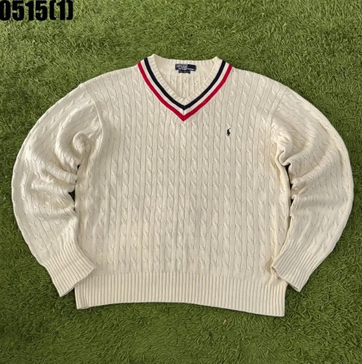 POLO RALPH LAUREN ポロラルフローレン Vネック ケーブル ニット
