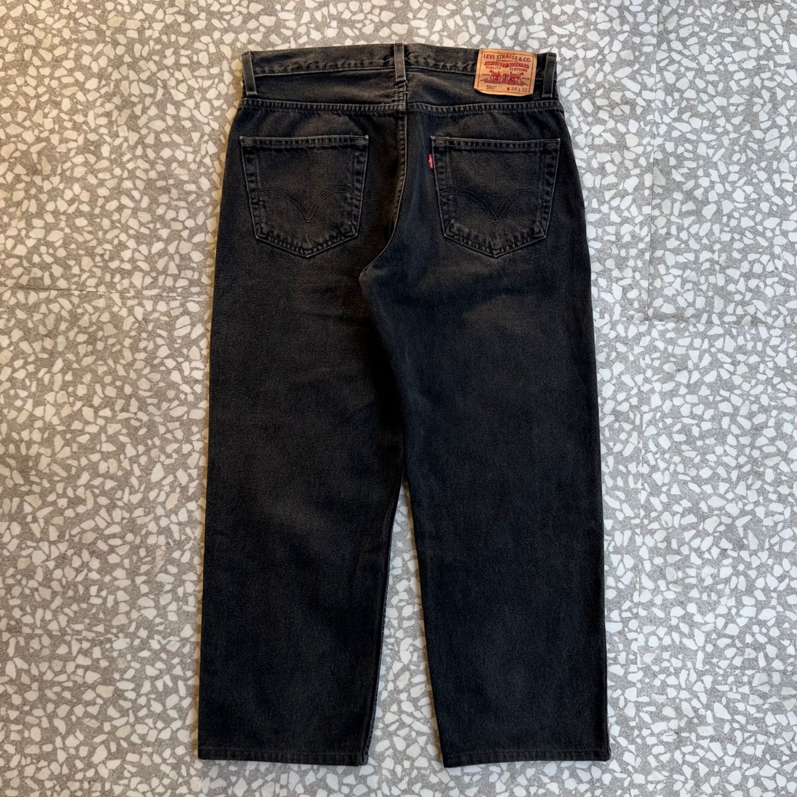 Levi's / 550 00's Relaxed Fit black denim size 34×32 リーバイス