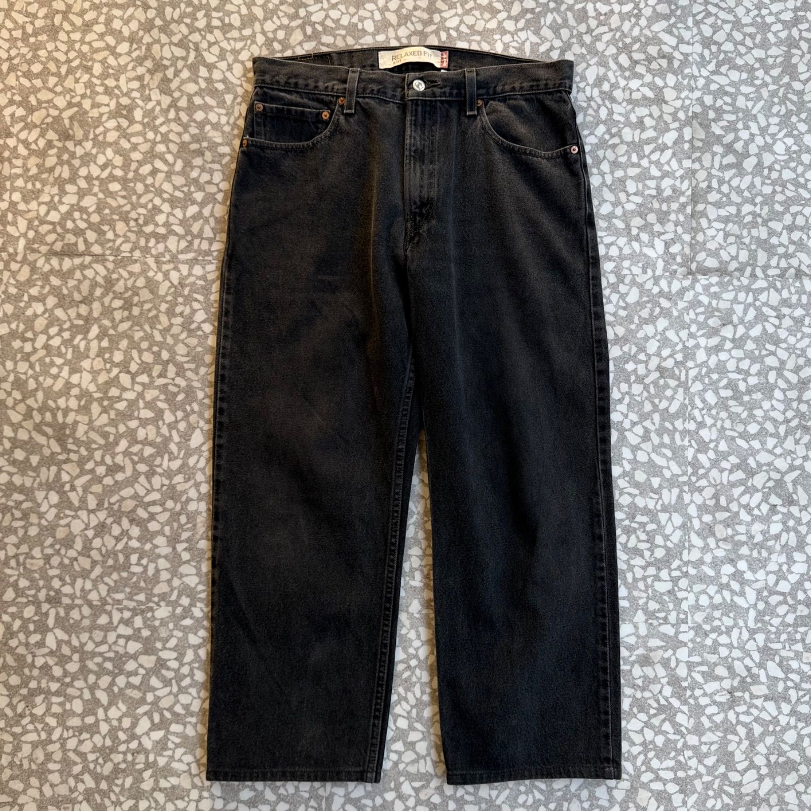 Levi's / 550 00's Relaxed Fit black denim size 34×32 リーバイス